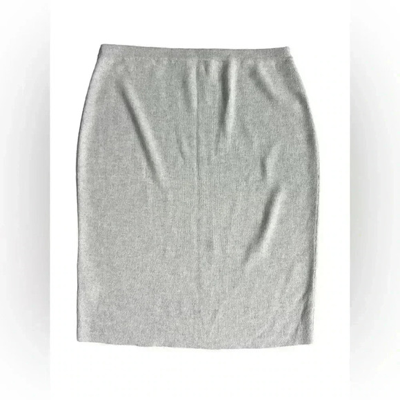 Eileen Fisher The Icons Washable Wool Crepe Pencil Skirt Sea Salt Size P Medium - Picture 1 of 7